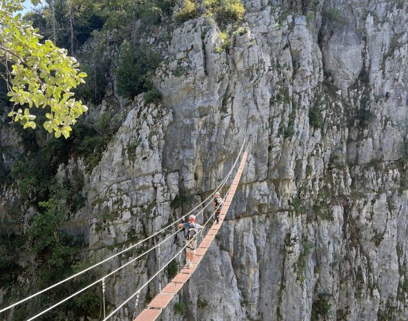Via Ferrata de la Gorge du Cé à Mont-Saxonnex