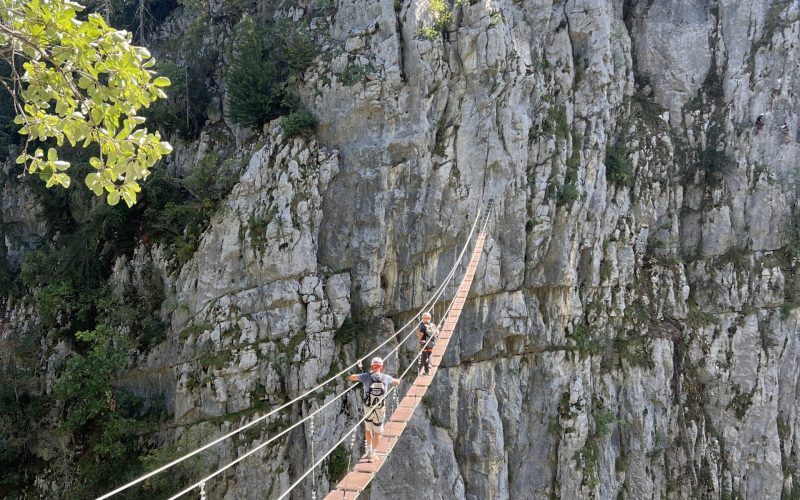 Via Ferrata de la Gorge du Cé à Mont-Saxonnex