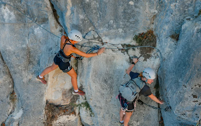 Via Ferrata van de Gorge du Cé in Mont-Saxonnex